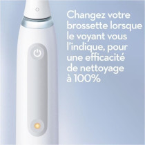 Brosse a dents électrique ORAL-B iO4 connectée - blanche - 4 modes d