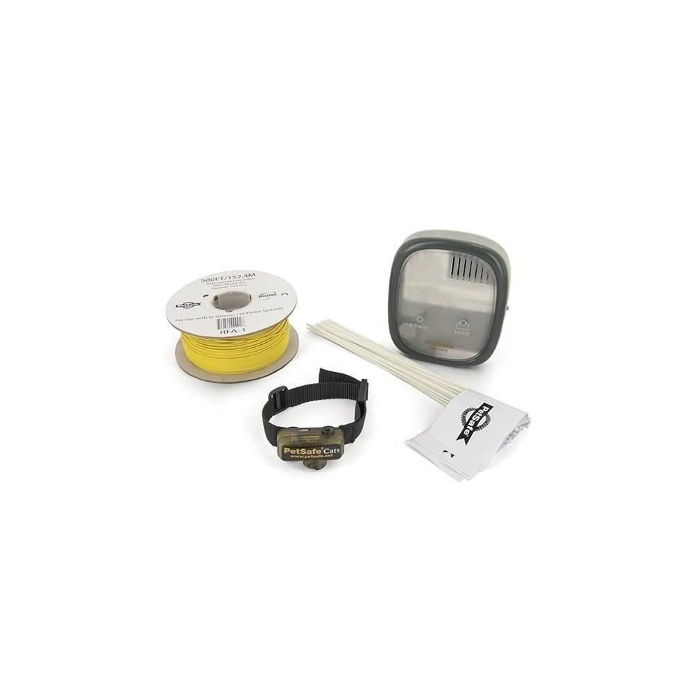 PetSafe - Clôture Anti-Fugue Deluxe avec Collier spécial Chat - Éta