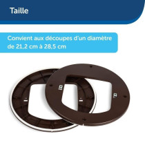 Adaptateur d'installation pour chatiere PETSAFE PPA19-16811 - Brun