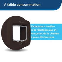 Adaptateur d'installation pour chatiere PETSAFE PPA19-16811 - Brun
