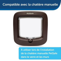 Adaptateur d'installation pour chatiere PETSAFE PPA19-16811 - Brun