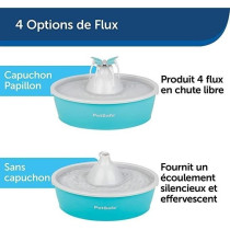 Fontaine pour animaux - PETSAFE - Drinkwell Papillon - 1,5 L - Bleu et