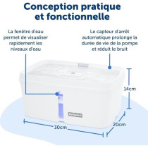 Fontaine a eau - PETSAFE - VIVA - 4,1 L - Blanc