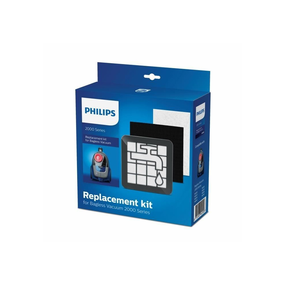 Kit d'entretien anti-poussiere pour aspirateur sans sac Philips Série