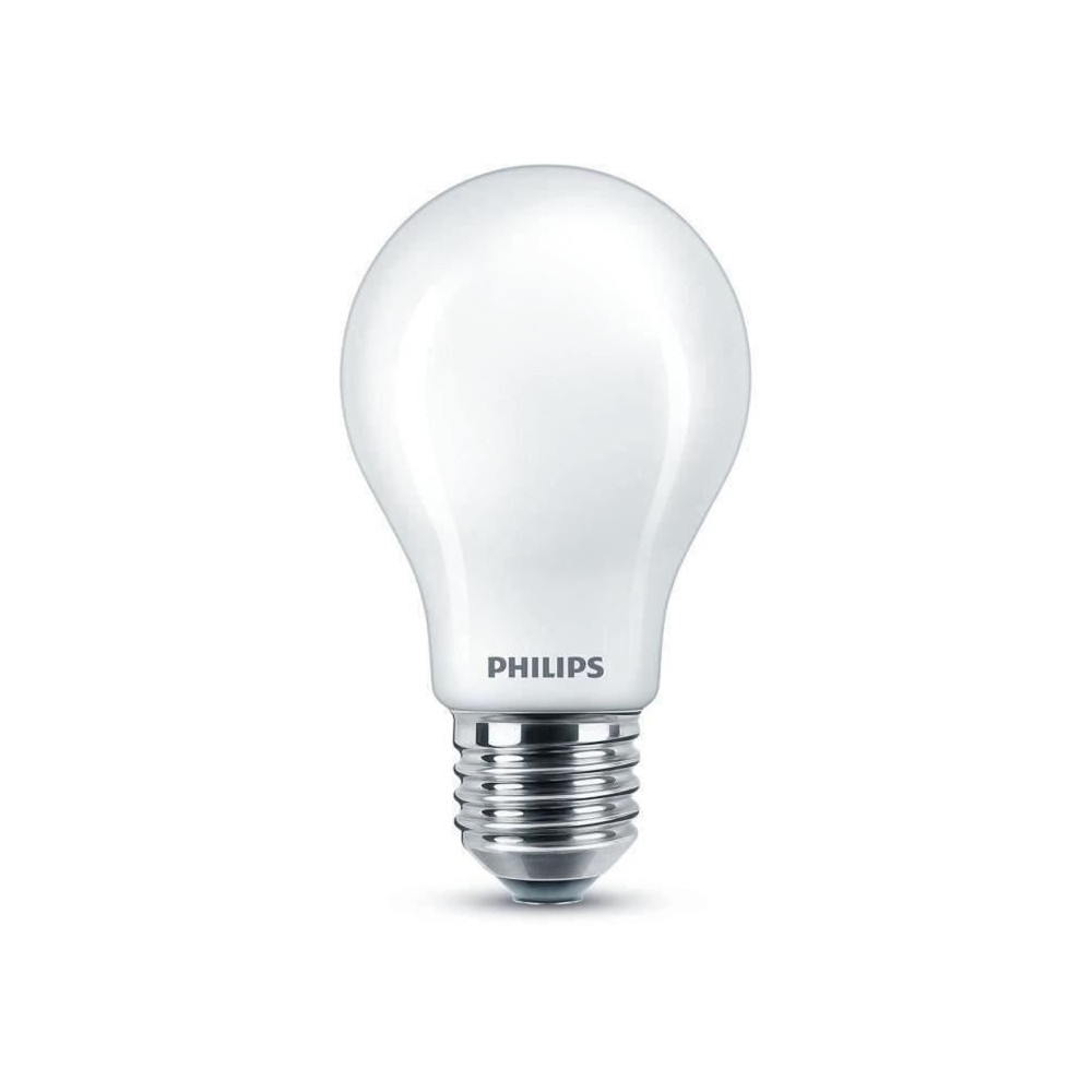Ampoule standard LED PHILIPS Non dimmable - Verre dépoli - E27 - 60W