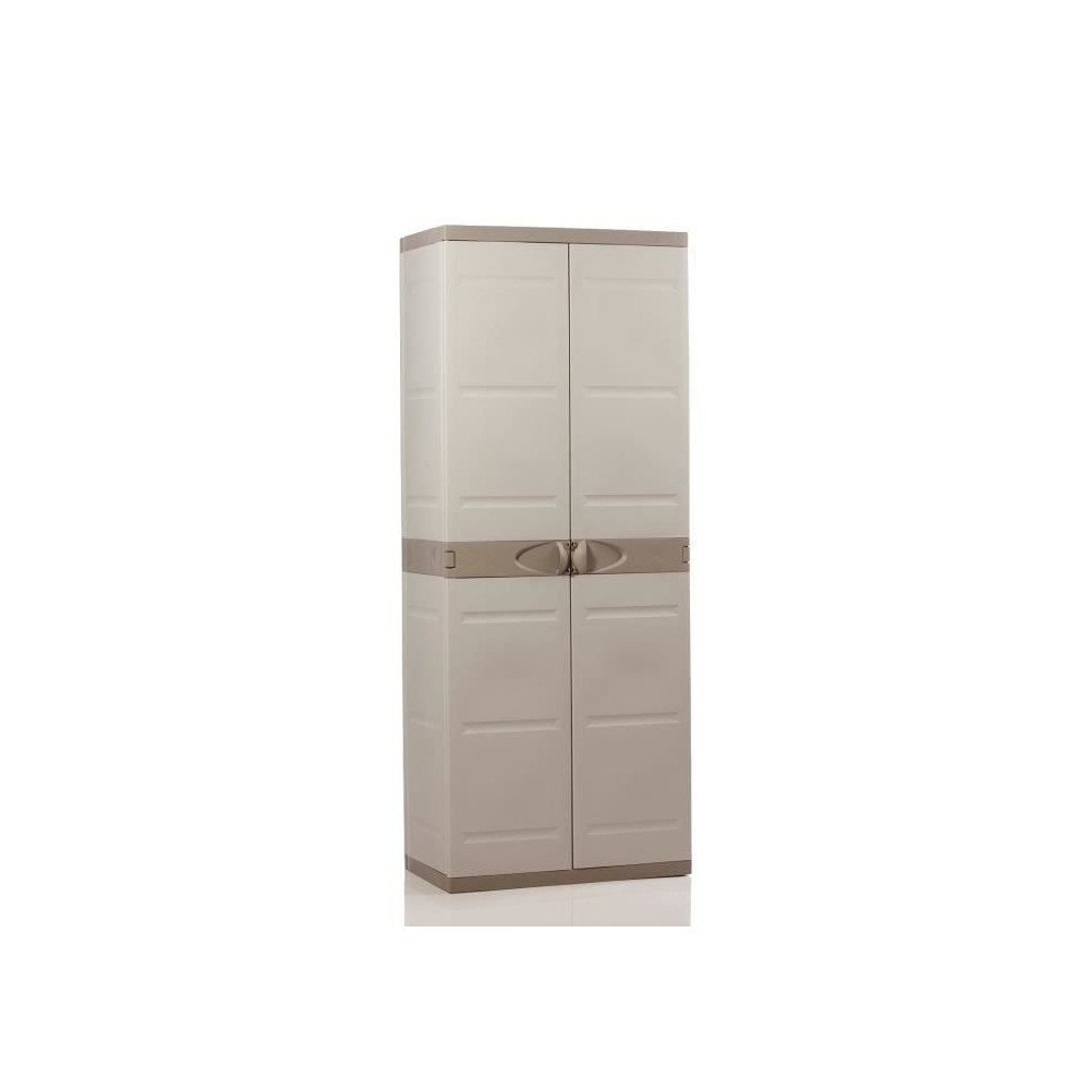 TITANIUM PLASTIKEN Armoire 2 portes avec étageres et penderie l70 x p