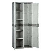 TITANIUM PLASTIKEN Armoire 2 portes avec étageres et penderie l70 x p