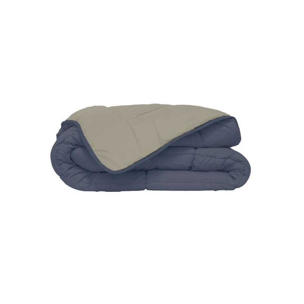 Couette Microfibre 400g/m² CALGARY Petrole & Mastic 220x240cm Couette Microfibre 400g/m² CALGARY Petrole & Mastic 220x240cm