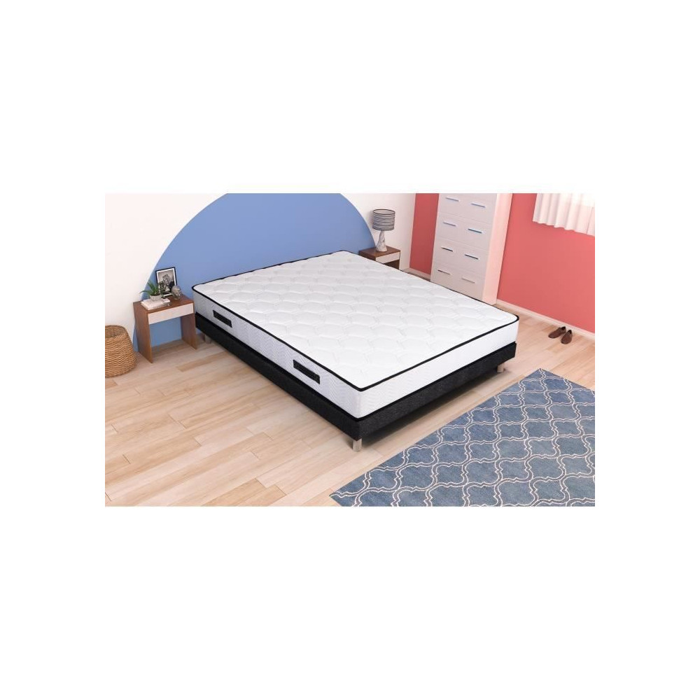 Ensemble sommier et matelas 160 x 200 cm- 960 Ressorts ensachés et m