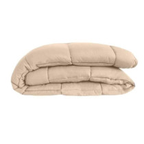 CALGARY Couette chaude Microfibre 400g/m² Beige Galet & Vert Lac 240x