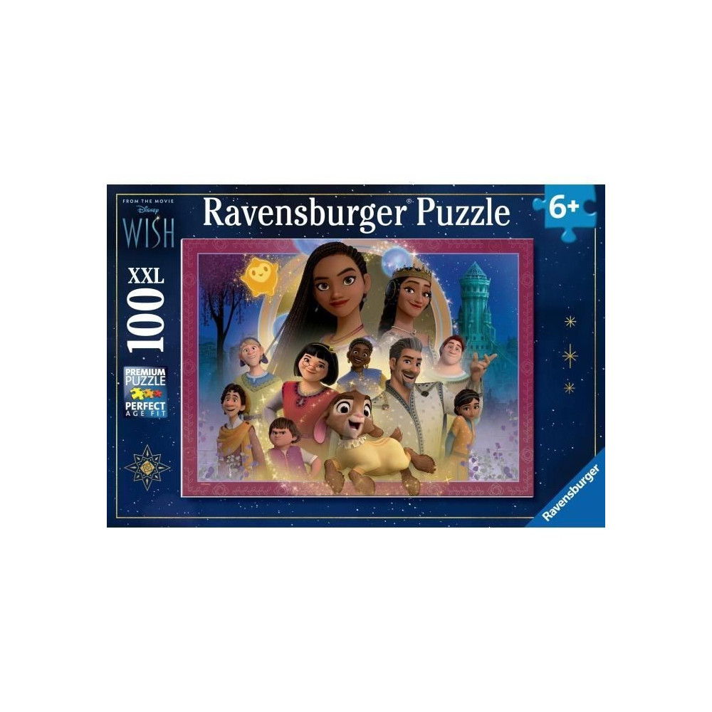 Puzzle 100 pieces XXL Le royaume des souhaits, Disney Wish, A partir d