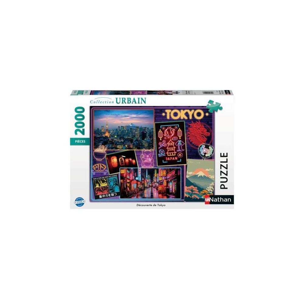 Puzzle 2000 pieces Découverte de Tokyo, Nathan, 12001091, A partir de