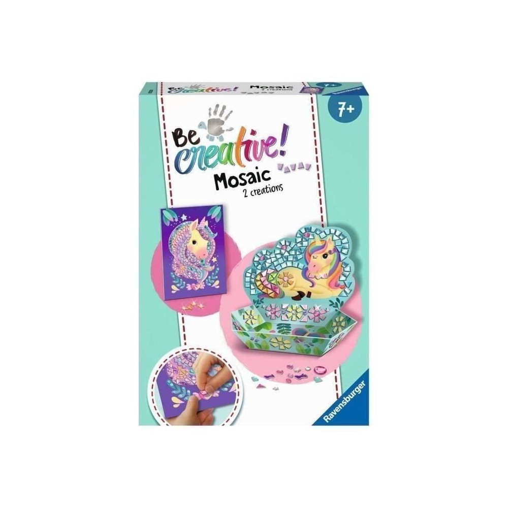 Coffret Mosaique Licorne Ravensburger - Décoration facile pour enfant
