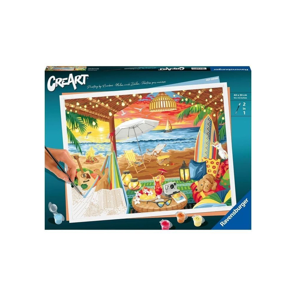 CreArt 30x40 cm - Cozy Cabana - Série B Numéro d'art - 00020276 - De