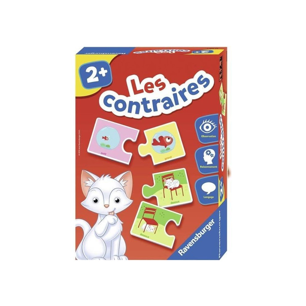 Les contraires - Jeu éducatif - Découvertes des contraires - Ravensb