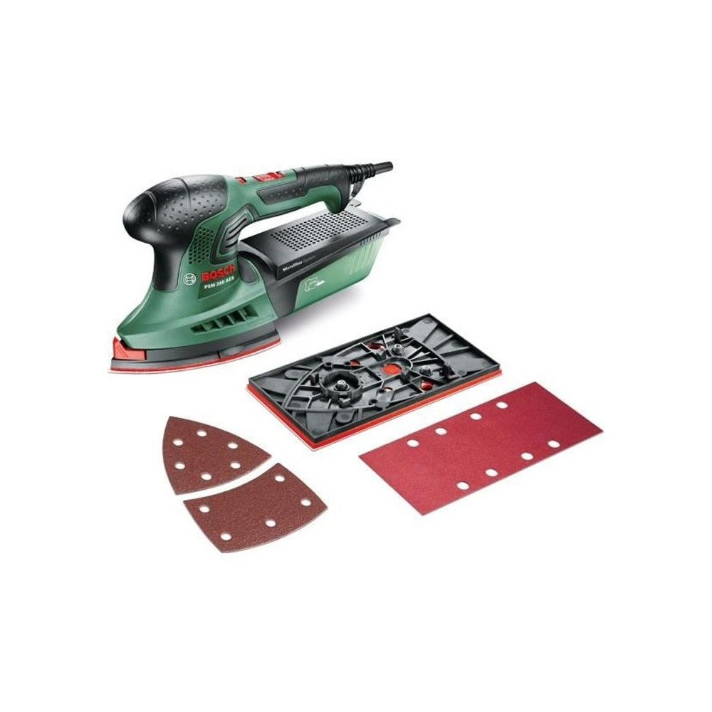 Ponceuse Multi Bosch - PSM 200 AES (Livrée avec 2 feuilles abrasives,
