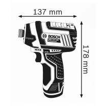 Visseuse a chocs Bosch Professional GDR 12V-105 + 2 batteries 2,0Ah +
