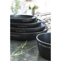 Lot de 3 poeles - BAUMALU - Black edition - 24 / 28 / 32 cm - Aluminiu
