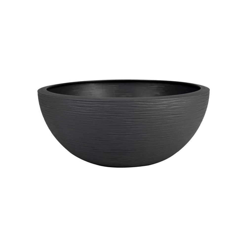 Pot de fleur EDA Plastique Rond Graphit Up Gris anthracite Ø 40 cm 14