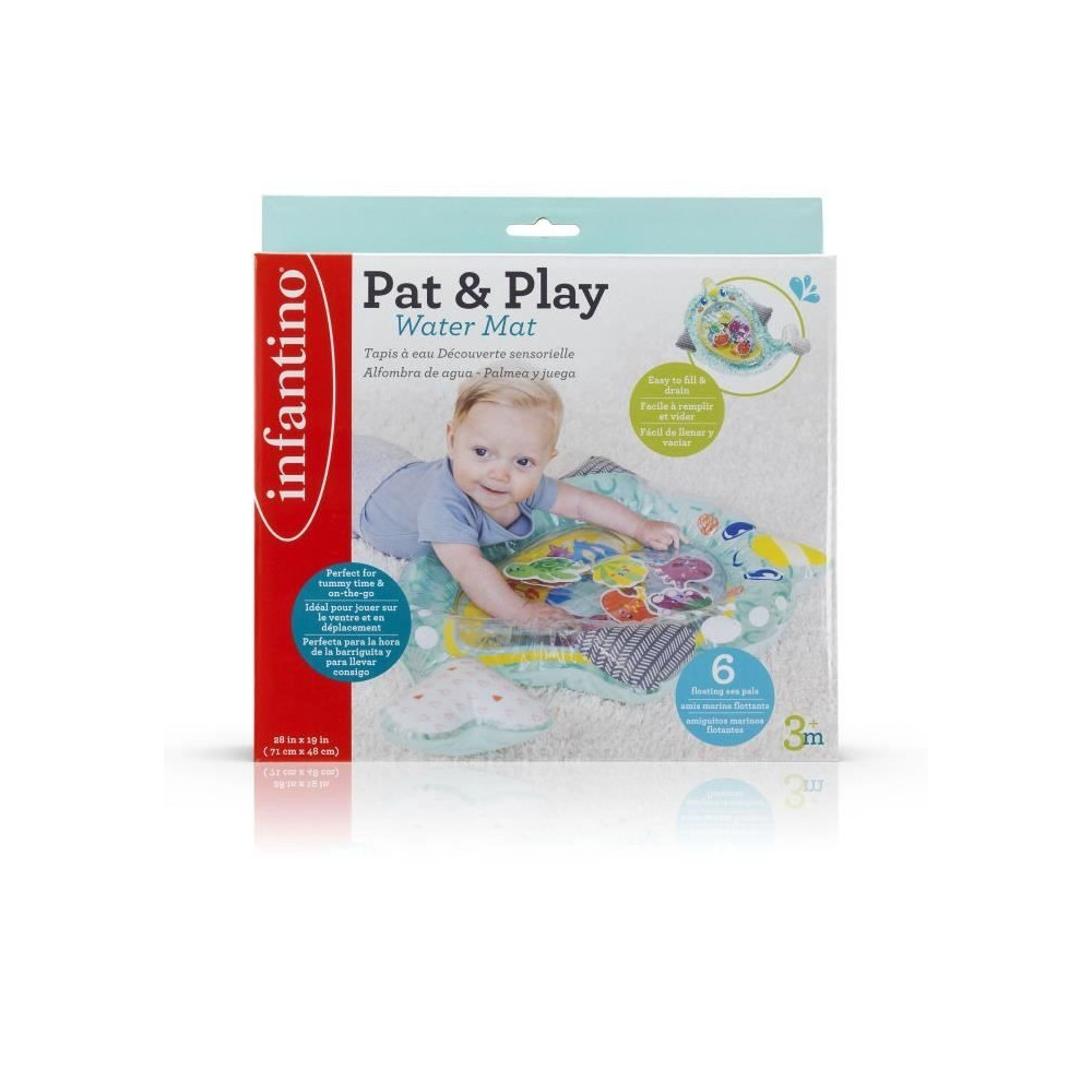 INFANTINO Tapis a eau Découverte sensorielle licorne des mers - 71 x