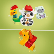 LEGO 10412 DUPLO My First Le Train des Animaux, Jouet a Roues pour Enf