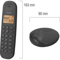 Téléphone fixe sans fil - LOGICOM - DECT ILOA 255T DUO - Noir - Avec