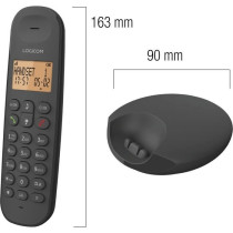 Téléphone fixe sans fil - LOGICOM - DECT ILOA 250 DUO - Noir - Sans