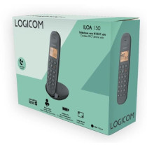 Téléphone fixe sans fil - LOGICOM - DECT ILOA 150 SOLO - Noir - Sans
