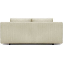 Banquette convertible 3 places MIKA - Velours côtelé Beige - Coffre