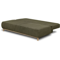 Banquette convertible 3 places MIKA - Velours côtelé vert kaki - Cof