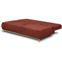 Banquette convertible 3 places MIKA - Velours côtelé Terracotta - Co