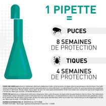 FRONTLINE Spot On Chien L - 20 a 40 kg - 4 pipettes- Puces tiques et p