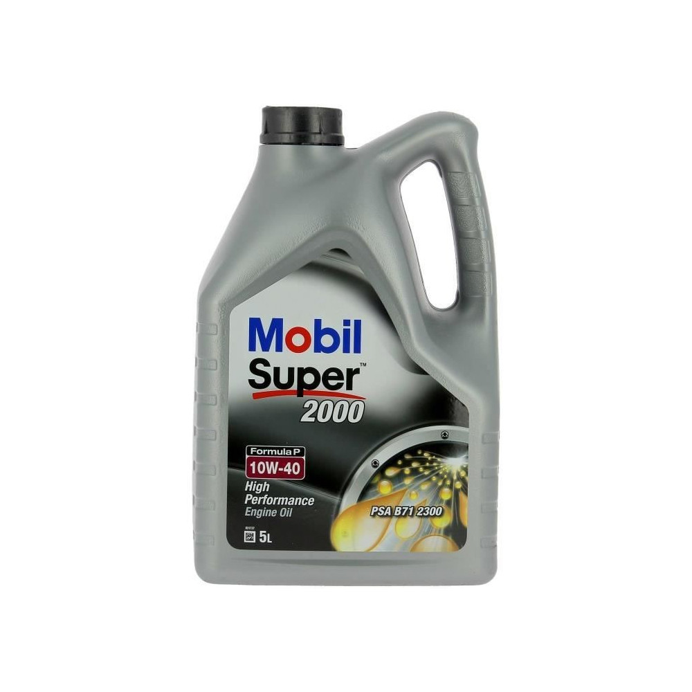 Bidon huile de moteur - MOBIL - S2000 10W40 Formula-P - 5 L - 4 saison