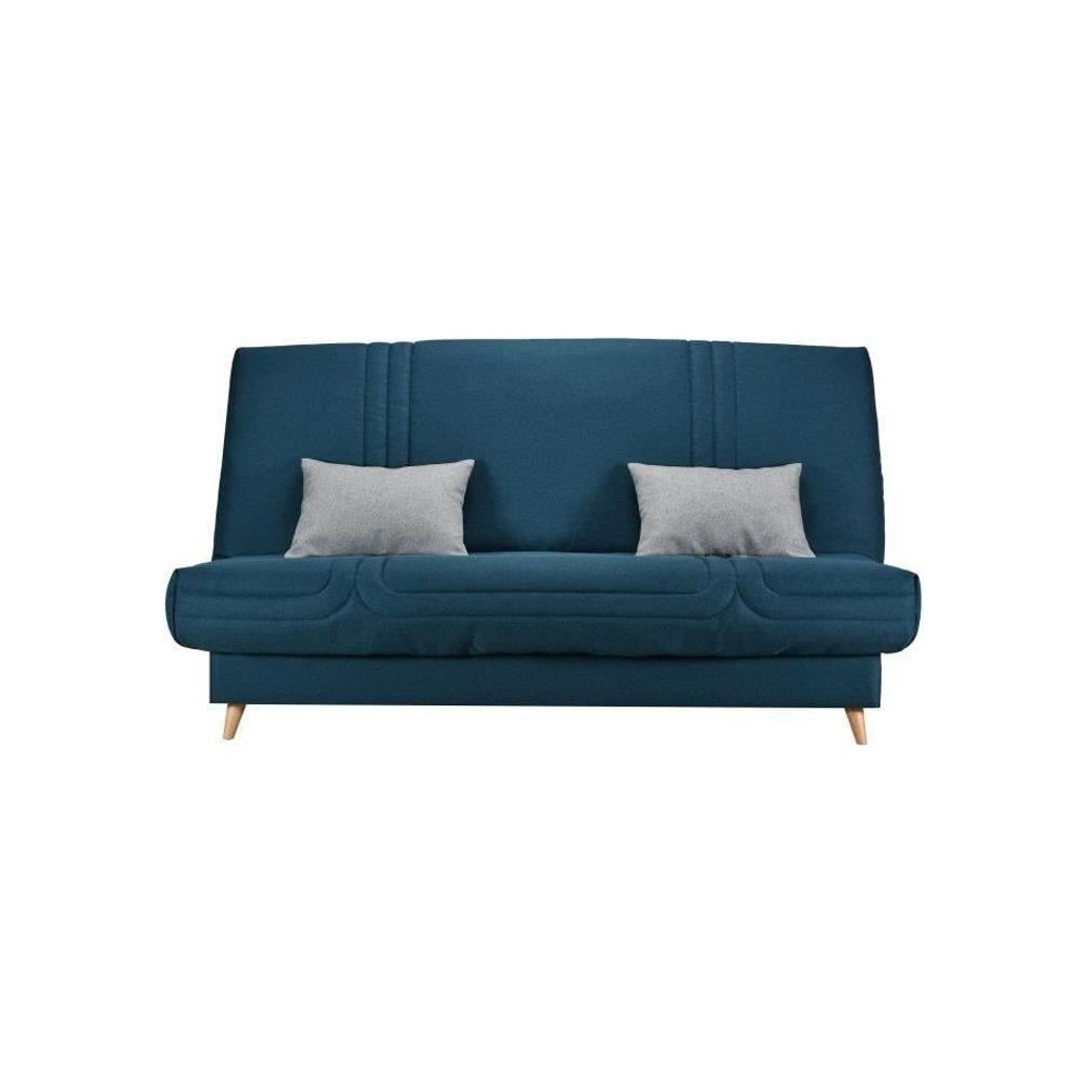 COMFORT BULTEX Clic clac 3 places - Tissu Bleu - Made in France - L 19