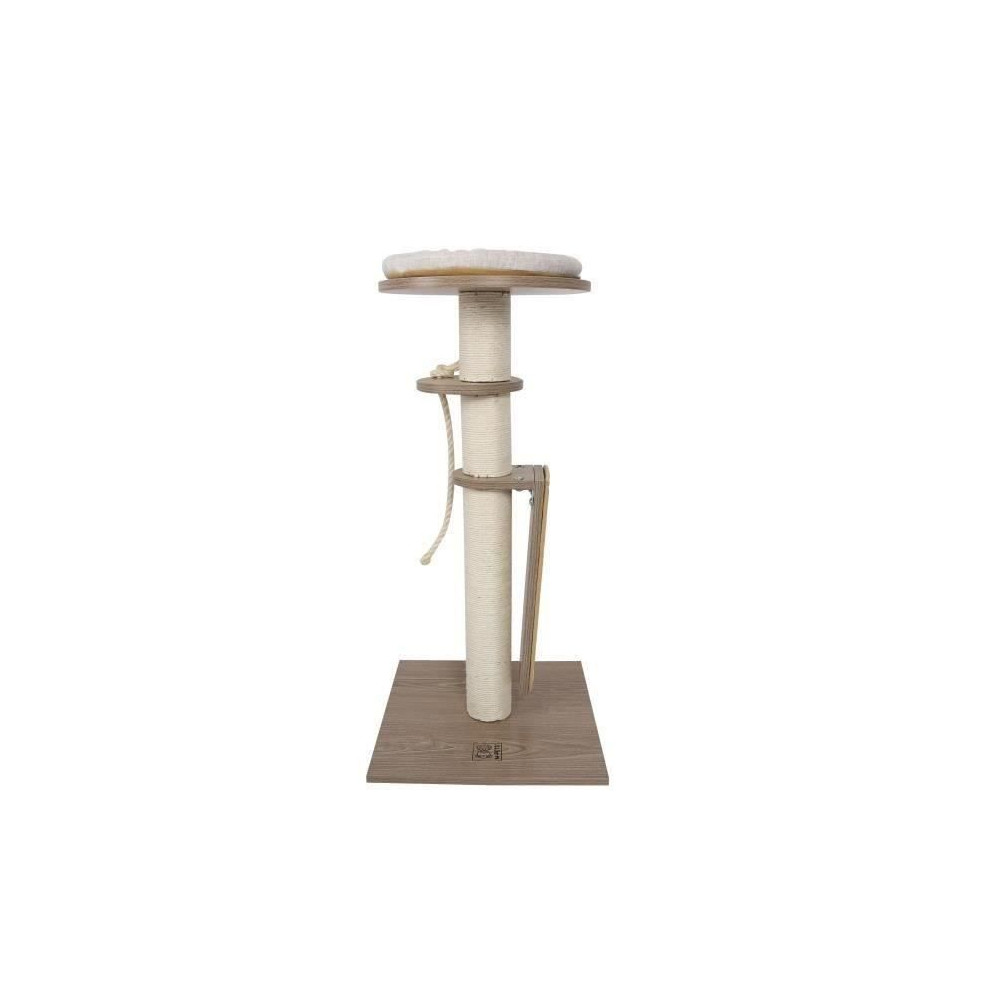 CatElite - GEORGE II Arbre a Chat - 40 x 40 x 79 cm - Plateforme en bo