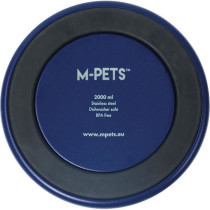 Gamelle - M PETS - ESKIMO - Double paroi 2 L - Bleu - Acier inoxydable