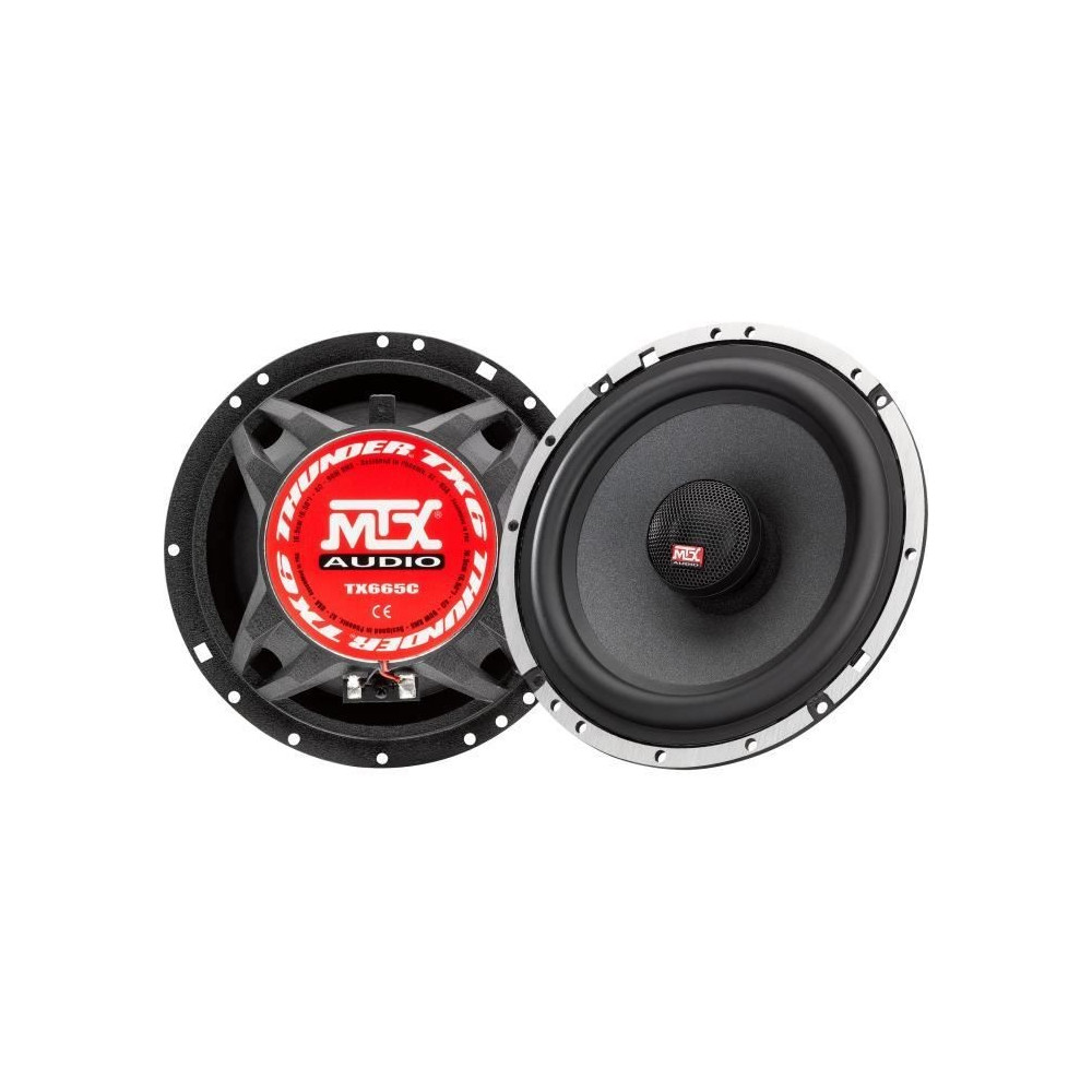 MTX TX665C Haut-parleurs voiture Coaxiaux 16,5cm 2 voies 90W RMS 4 Ch