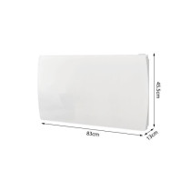 Radiateur électrique fixe a inertie seche céramique 1500W OCEANIC Ru