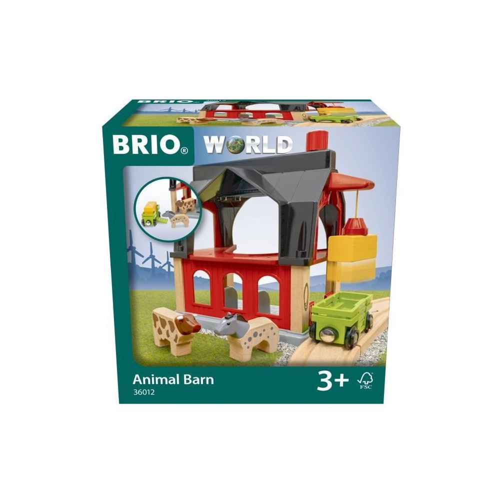 BRIO World - 36012 - Grange des animaux - Accessoire pour circuit de t