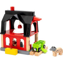 BRIO World - 36012 - Grange des animaux - Accessoire pour circuit de t