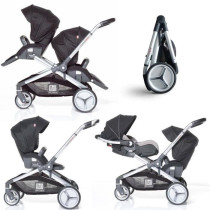 RED CASTLE Poussette double Evolutwin - Des la naissance - Jusqu'a 15k