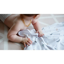 Couverture Miracle™ Leaf/biais Blanc - RED CASTLE - Coton - Mixte