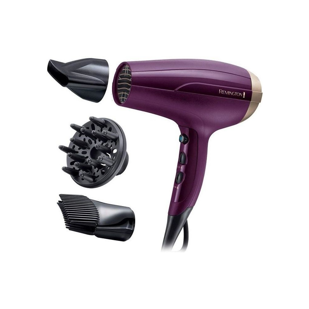 Seche-Cheveux Ionique REMINGTON D5219 - Anti-Frisottis, 3 Température