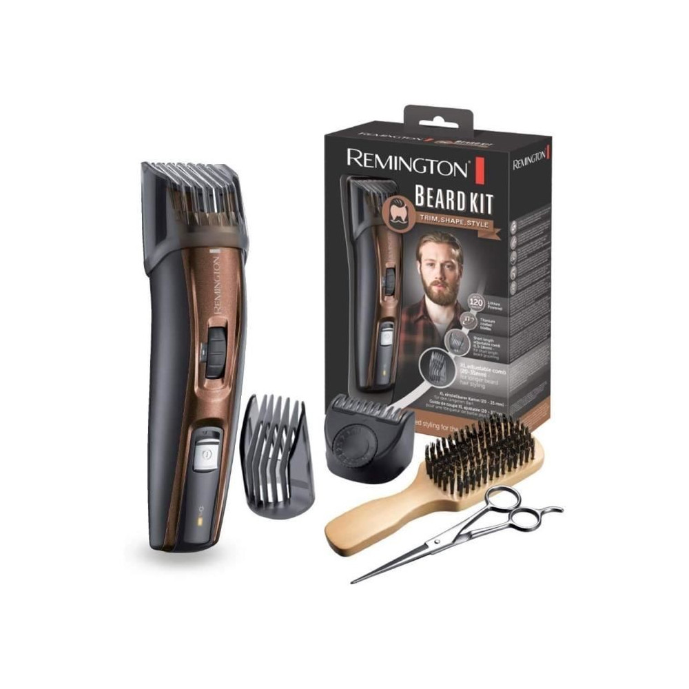 Tondeuse Barbe Beard Kit REMINGTON - Lames Titanium Auto-Affûtées -