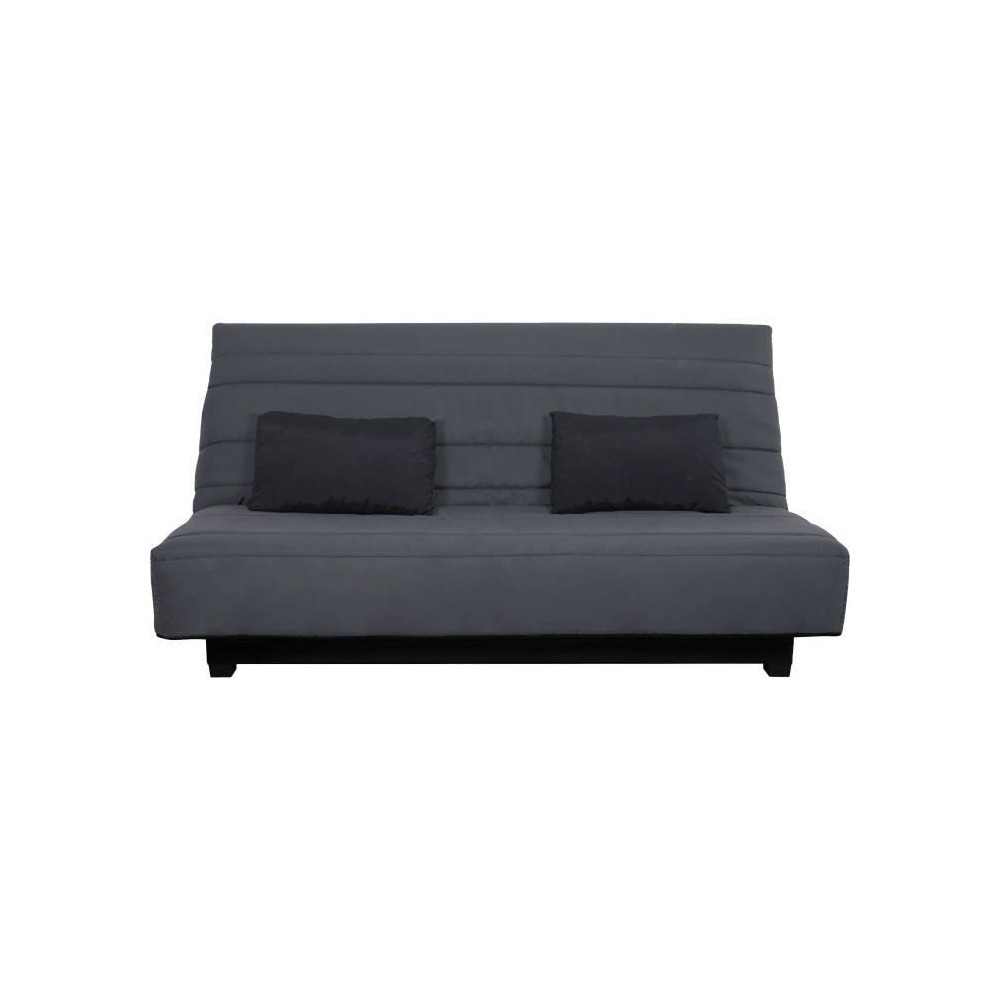 DUNLOPILLO Banquette clic clac 2 places - Gris - ReVEUR DUNLOPILLO Banquette clic clac 2 places - Gris - ReVEUR