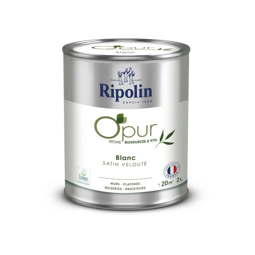 Peinture O'PUR murs, boiseries & radiateurs - RIPOLIN - 472822 - Blanc