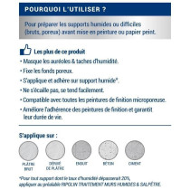Sous couche anti-humidité mat blanc 2,5L Ripolin