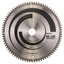 Lame de scie circulaire BOSCH 254 x 30 x 3,2 mm (80 dents) - Multimat