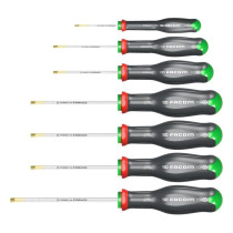 Jeu de 7 tournevis PROTWIST Torx et Resistorx - FACOM - ATXR.J7PB