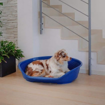 FERPLAST Panier pour chien plastique SIESTA Deluxe Taille 8 Noir 82x59